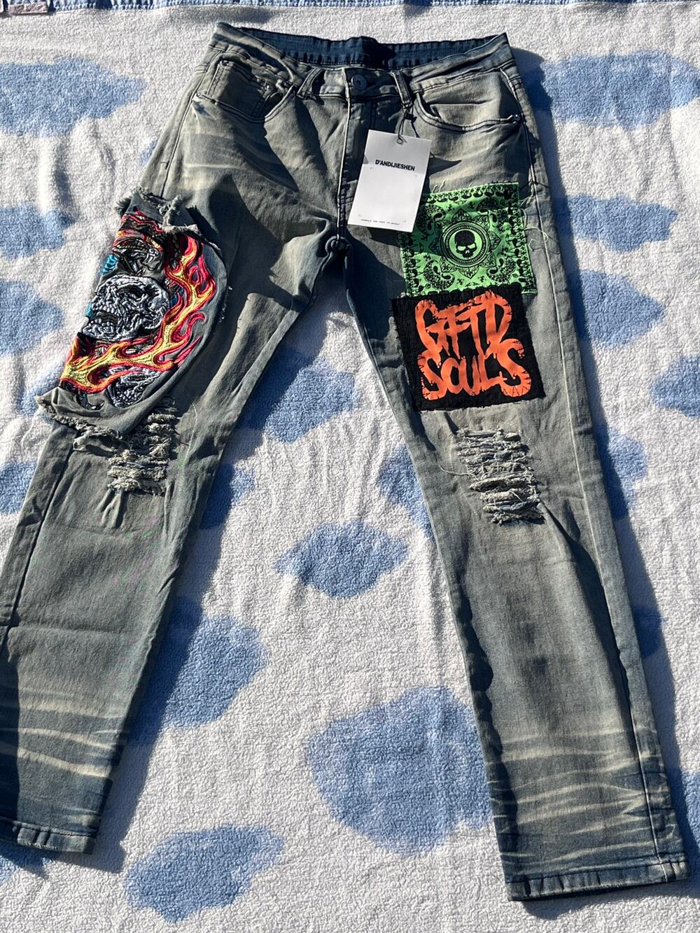 Dandijieshen jeans embroided